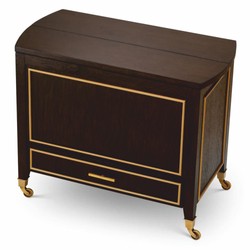 Casa Padrino Luxury Serving Trolley Dark Brown / Brass 90.5 cm - Hotel Trolley