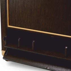 Casa Padrino Luxury Serving Trolley Dark Brown / Brass 90.5 cm - Hotel Trolley
