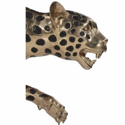 Casa Padrino sculpture décorative de luxe en bronze guépard or / noir 148 cm - Figurine en bronze