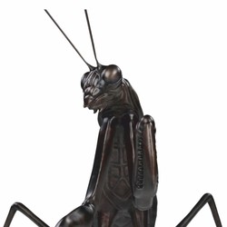 Casa Padrino Sculpture de Mante Religieuse en Bronze de Luxe 56 cm - Figurine Décorative