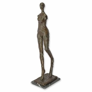 Abstrakte Luxus Deko Bronze Skulptur Figur Frau