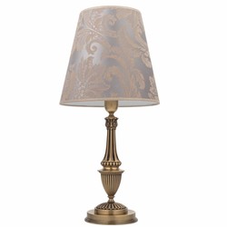 Casa Padrino lampada da tavolo barocco di lusso ottone con patina / argento / marrone A. 64 cm