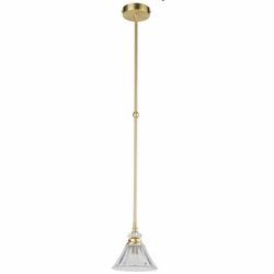 Casa Padrino Luxury Baroque Crystal Pendant Light Matt Gold Ø 15 x H. 70 cm