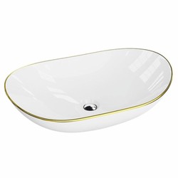 Casa Padrino vasque de luxe blanc / or 60 cm - Accessoires de salle de bain