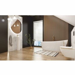 Casa Padrino lavabo di lusso bianco lucido A. 95 cm - Lavabo autoportante