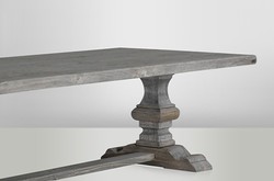Casa Padrino Tavolo da pranzo stile rustico grigio vintage 180 x 90 x 77 cm - Tavolo cucina in legno massello Casa Padrino Tavolo da pranzo stile rustico grigio vintage 180 x 90 x 77 cm - Tavolo cucina in legno massello