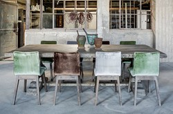 Casa Padrino Tavolo da pranzo stile rustico grigio vintage 180 x 90 x 77 cm - Tavolo cucina in legno massello Casa Padrino Tavolo da pranzo stile rustico grigio vintage 180 x 90 x 77 cm - Tavolo cucina in legno massello