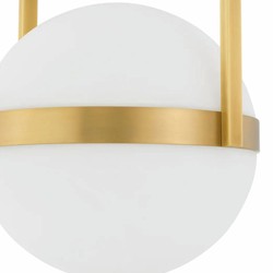 Casa Padrino Luxury Ceiling Light Antique Brass / White H. 105 cm - Luxury Lighting