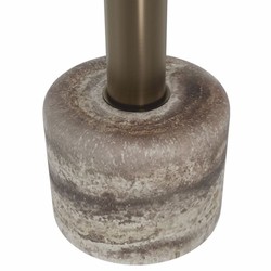 Casa Padrino table d'appoint de luxe en travertin gris Ø 50 x H. 60 cm - Meubles en travertin