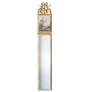 Casa Padrino Luxury Baroque Mirror Antique Gold / Colorful H. 163 cm - Baroque Furniture - Made in Italy