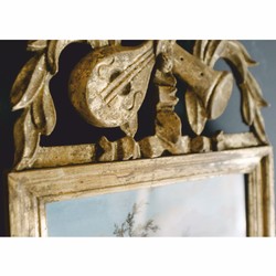 Casa Padrino Miroir Baroque de Luxe Or Antique / Coloré H. 163 cm - Meubles Baroques - Fabriqué en Italie