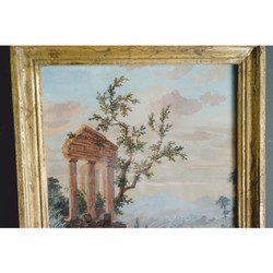 Casa Padrino Miroir Baroque de Luxe Or Antique / Coloré H. 163 cm - Meubles Baroques - Fabriqué en Italie