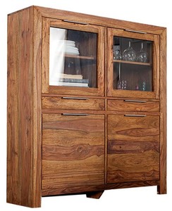 Casa Padrino Dining Room Cabinet with 4 Doors and 2 Drawers Brown 120 x 35 x H. 140 cm