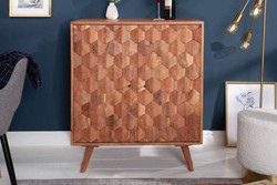 Casa Padrino Bar Cabinet Brown 76 x 46 x H. 89 cm - Wine Cabinet with 2 Doors