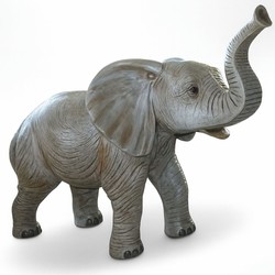 Casa Padrino escultura decorativa XXL de elefante gris 175 x Al. 123 cm - Figura de jardín Casa Padrino escultura decorativa XXL de elefante gris 175 x Al. 123 cm - Figura de jardín