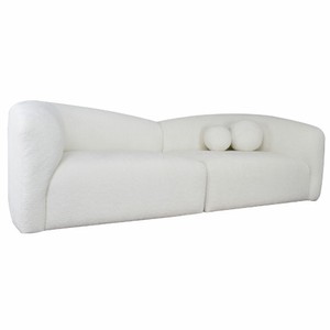 Casa Padrino Luxus Sofa Weiß 235 cm - Modulares Wohnzimmer Sofa