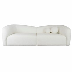 Casa Padrino canapé de luxe blanc 235 cm - Canapé de salon modulable
