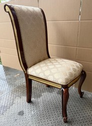 Casa Padrino Chaise de Salle à Manger Baroque de Luxe Or / Marron H. 105 cm - Meuble Fait Main