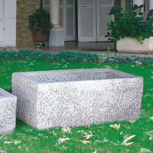 Casa Padrino maceta de lujo gris 97 cm - Maceta decorativa de jardín - Hecho en Italia