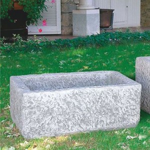 Casa Padrino maceta de lujo gris 75 cm - Maceta decorativa de jardín - Hecho en Italia
