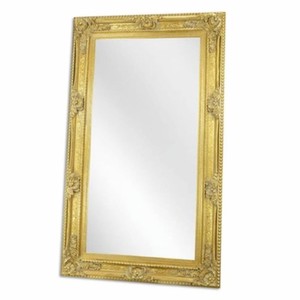 Rechteckiger Barock Spiegel Wandspiegel Gold