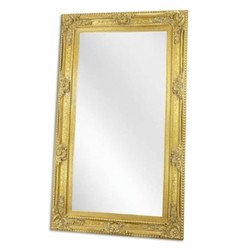Rechteckiger Barock Spiegel Wandspiegel Gold