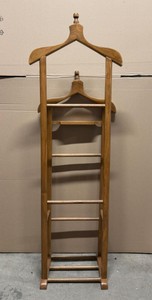 Casa Padrino Luxury Solid Wood Coat Rack in Brown - Height 147 cm - Elegant Hallway Furniture
