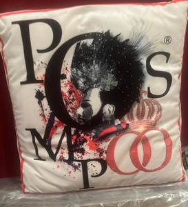 Casa Padrino Luxury Decorative Cushion Pompöös by Harald Glööckler Crown White / Black / Pink 40 x 40 cm