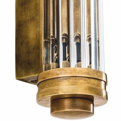Casa Padrino lampada da parete di lusso ottone vintage A. 40 cm - Illuminazione di lusso