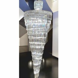 Casa Padrino luxury hotel chandelier silver Ø 60 x H. 100 cm - Made in Italy