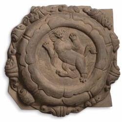 Casa Padrino ensemble de reliefs muraux baroques de luxe lions marron 55 cm - Décoration murale baroque