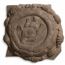 Casa Padrino ensemble de reliefs muraux baroques de luxe lions marron 55 cm - Décoration murale baroque