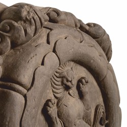 Casa Padrino ensemble de reliefs muraux baroques de luxe lions marron 55 cm - Décoration murale baroque