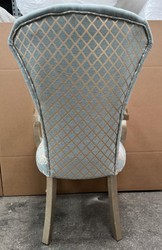 Casa Padrino Silla de Comedor Barroca de Lujo con Reposabrazos en Turquesa / Plata / Oro - 65 x 55 x H. 105 cm