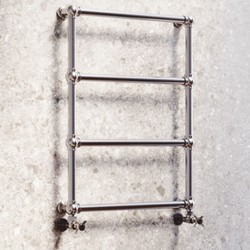 Casa Padrino chauffe serviettes de luxe en laiton argent H. 79,7 cm - Fabriqué en Italie