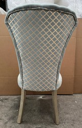 Casa Padrino Silla de Comedor Barroca de Lujo Turquesa / Plata / Oro - 60 x 55 x 105 cm