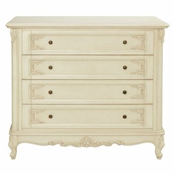 Casa Padrino cassettone barocco di lusso crema 120 cm - Mobili per camera da letto barocco