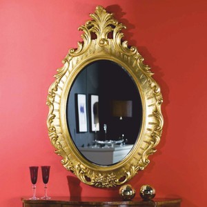 Prunkvoller Luxus Barock Spiegel Wandspiegel Gold