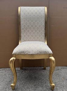 Casa Padrino Luxury Baroque Dining Chair Gold Pattern / Antique Gold, Height 105 cm
