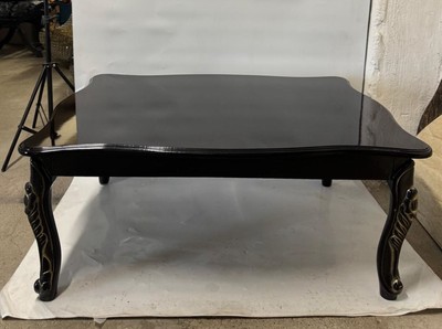 Casa Padrino Luxury Baroque Coffee Table in Black / Gold, 105 x 75 x 45 cm