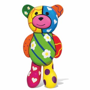 Casa Padrino Decorative Teddy Bear Colorful H. 46 cm - Decorative Figures