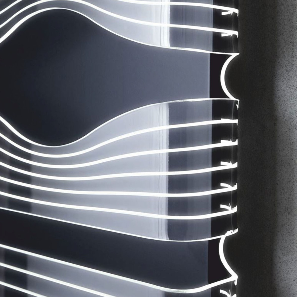 Casa Padrino radiatore da parete a LED di lusso nero / bianco A. 182 cm - Fatto in Italia Casa Padrino radiatore da parete a LED di lusso nero / bianco A. 182 cm - Fatto in Italia
