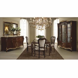 Casa Padrino vitrine baroque de luxe marron foncé / or 198 x H. 231 cm - Fabriqué en Italie
