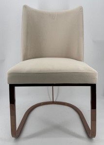 Casa Padrino Luxury Dining Chair Baroque Style cream and bronze 50 x 90 cm