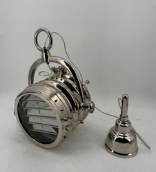 Casa Padrino Pendant Lamp Studio Light in Industrial Design Silver 26 x 30 cm