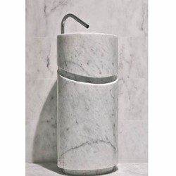 Casa Padrino lavabo de luxe en marbre blanc H. 90 cm - Lavabo independiente