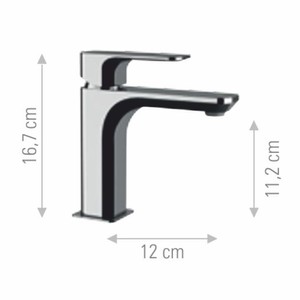 Casa Padrino Luxus Waschtischarmatur Chrom H. 16,7 cm - Badezimmer Accessoires - Made in Italy