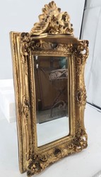 Casa Padrino Miroir Mural Baroque avec Console Or Antique 34,5 x 68 cm - Ensemble Miroir Style Baroque
