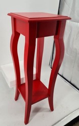 Casa Padrino Table d'appoint style maison de campagne en rouge - Bois et MDF, 30 x 30 x 90 cm