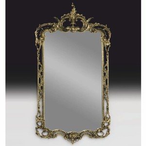 Casa Padrino espejo barroco de lujo de bronce oro A. 83 cm - Muebles barrocos